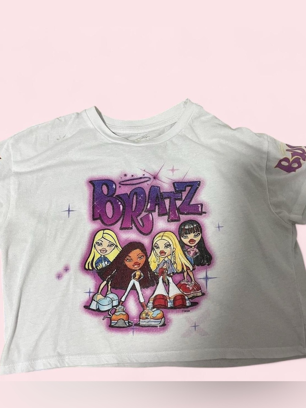 Bratz White Graphic Crop Top